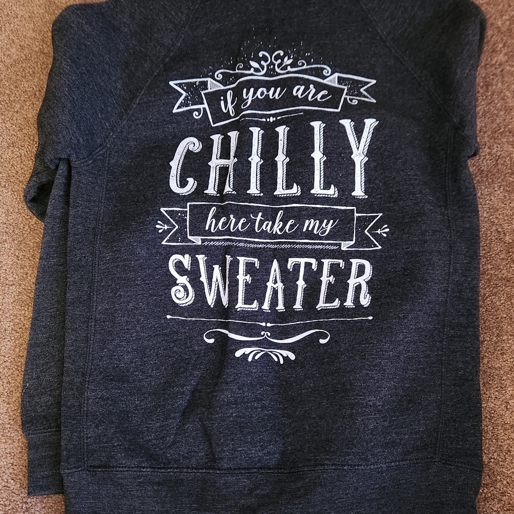 Dark Gray Graphic Sweater